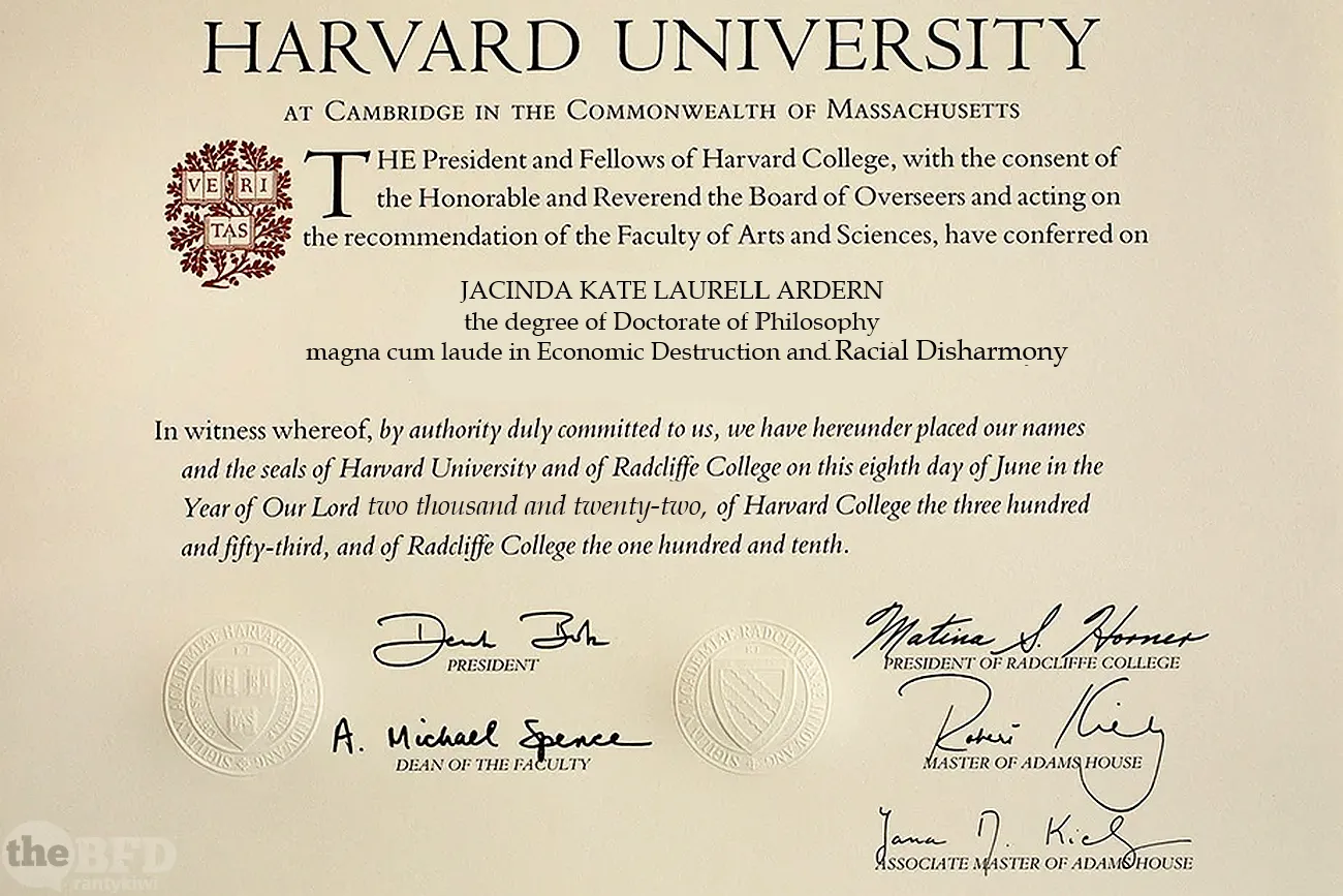 Jacinda’s Degree