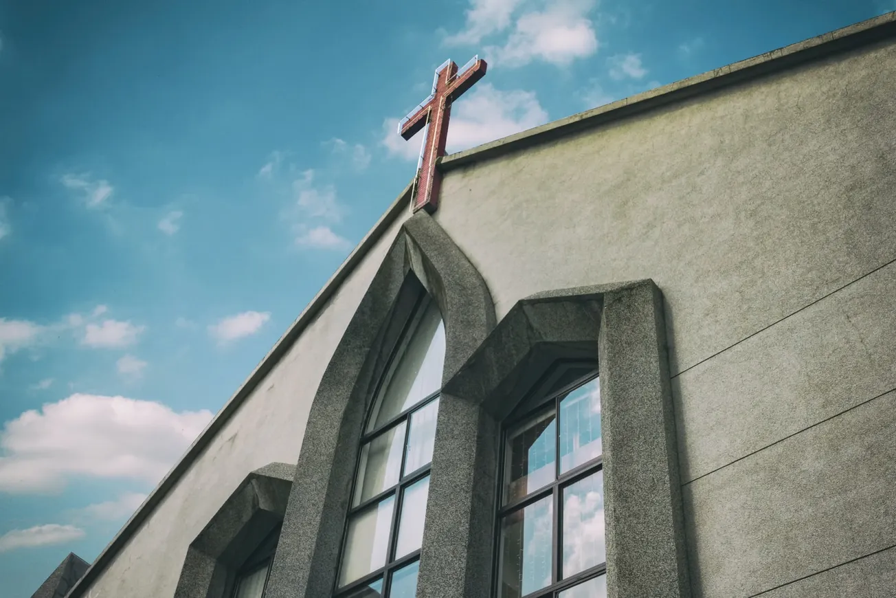 gray concrete church