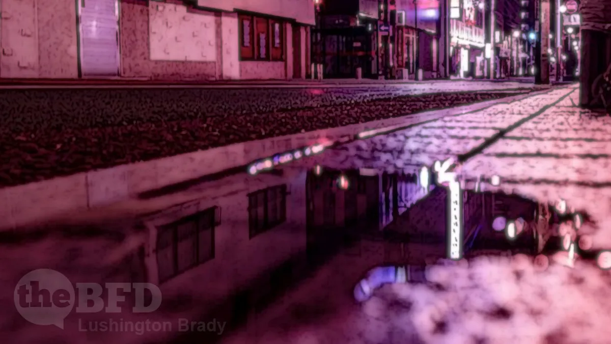 Big Splash in a Shallow Puddle