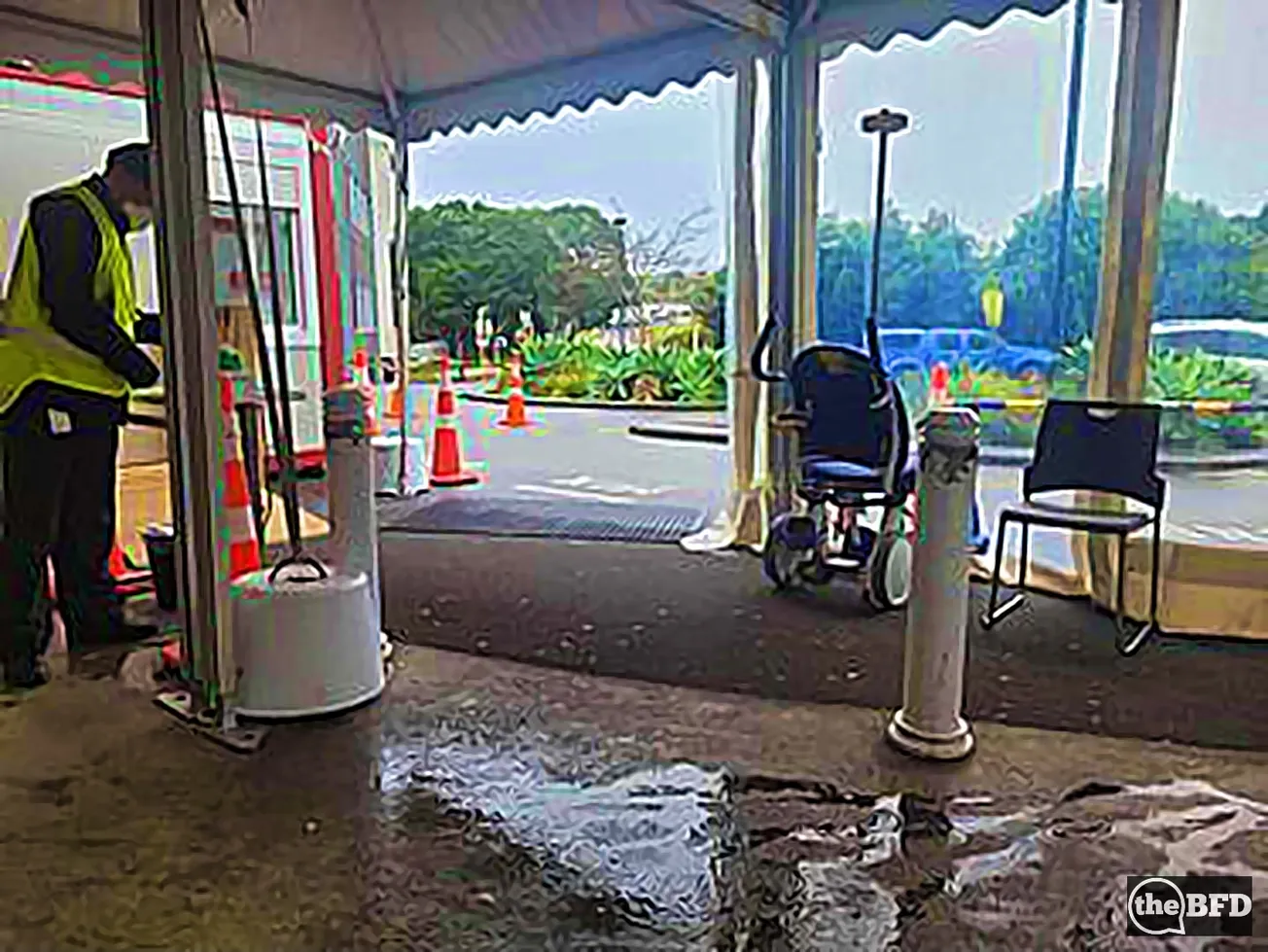 Patients Wait in a Leaking Tent in the Middle of Winter