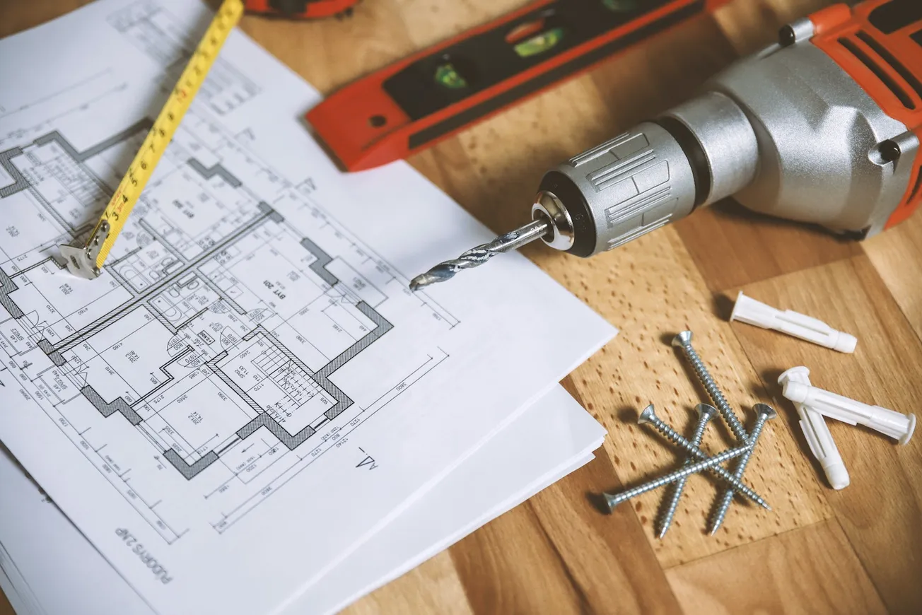 Floor Plan on Table