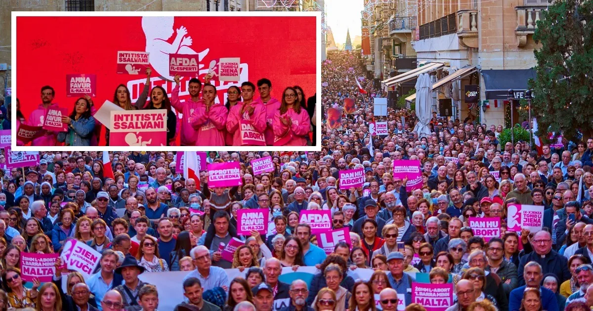 20,000 Pro-lifers Take to Streets of Malta
