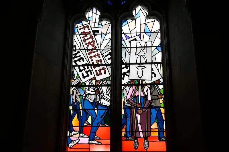Cathedral Replaces Stained Glass Windows With BLM