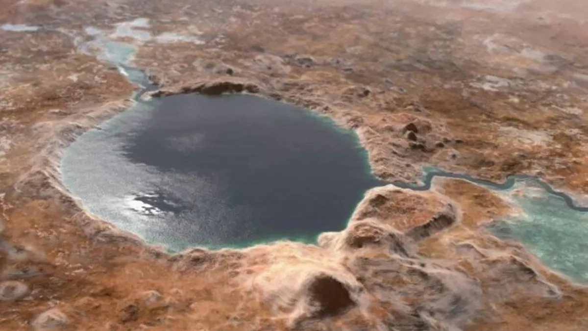 A Martian Crater Was Once a Lake