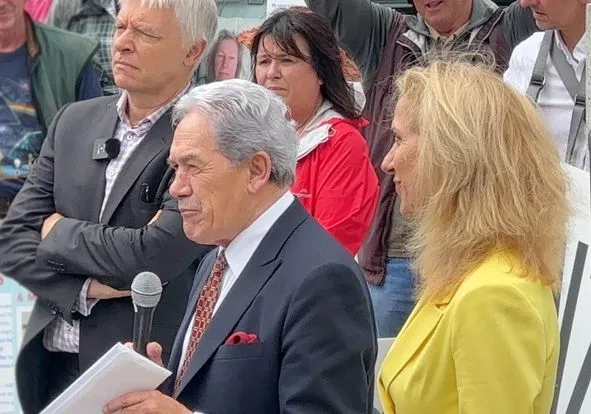 Peters Speaks at NZDSOS Rally