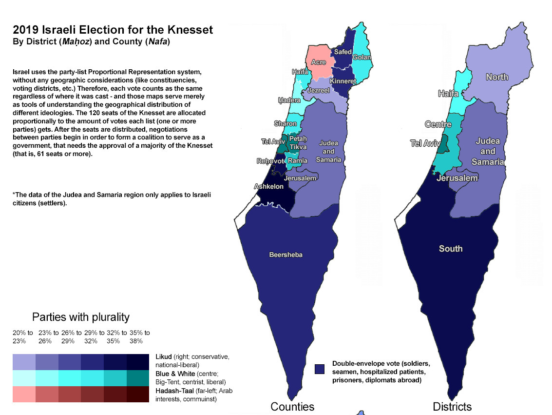 The BFD | Maps of the day: Israeli election 2019